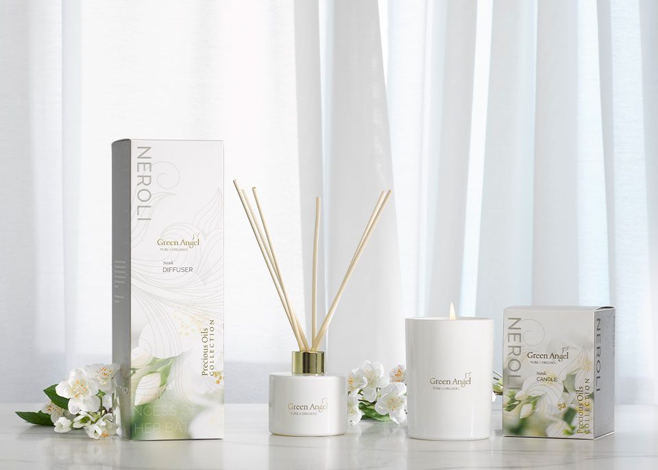 Green Angel Neroli Candle and Diffuser Gilleece Communications PR Services Dublin Ireland